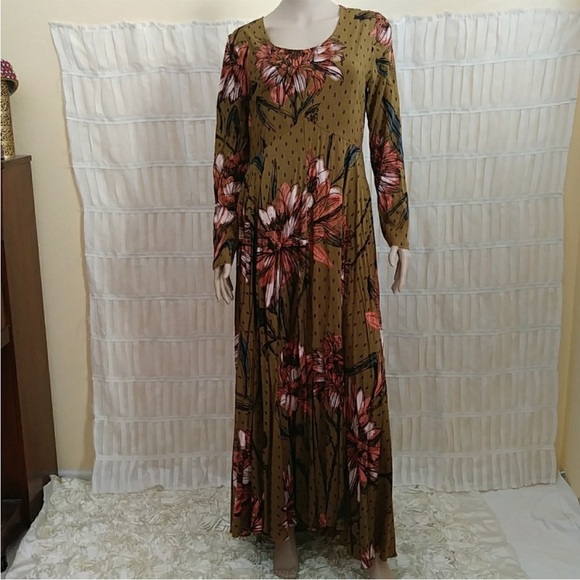Free People Dresses & Skirts - Free People Floral Boho Maxi Dress Size L